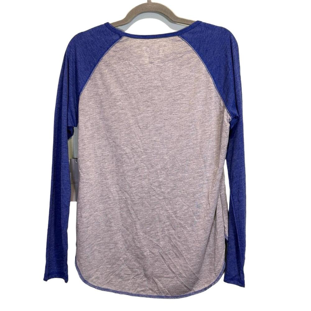 Touch By Alyssa Milano Womens Long Sleeve Size M KC Royals Raglan Rhinestone - Picture 4 of 8